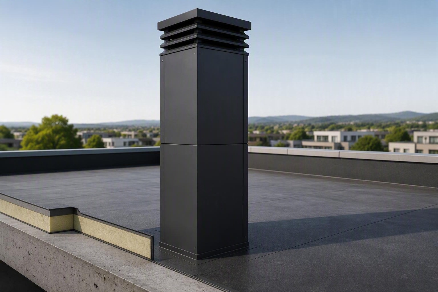 chimenea industrializada